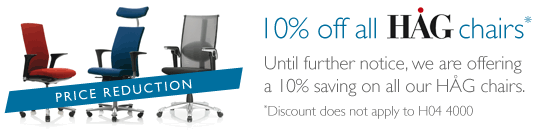 10% Discount on HAG Chairs