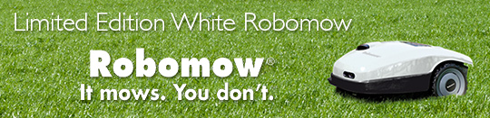 Limited Edition White Robomow - Robomow: It mows, you don't