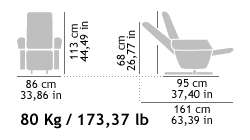 Keyton Class Chair Dimensions